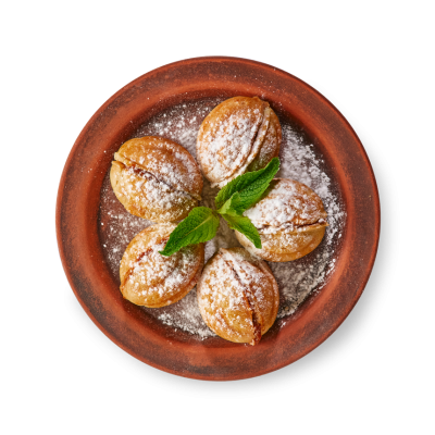 Орешки со сгущенкой и грецким орехом