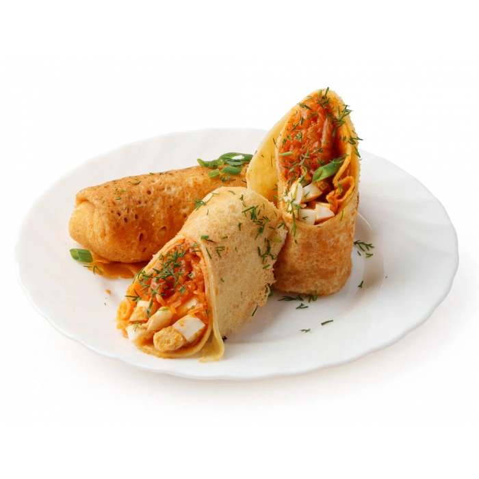 Блинчики с капустой и яйцом Блинчики с капустой и яйцом