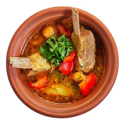 Суп с бараниной и нутом 